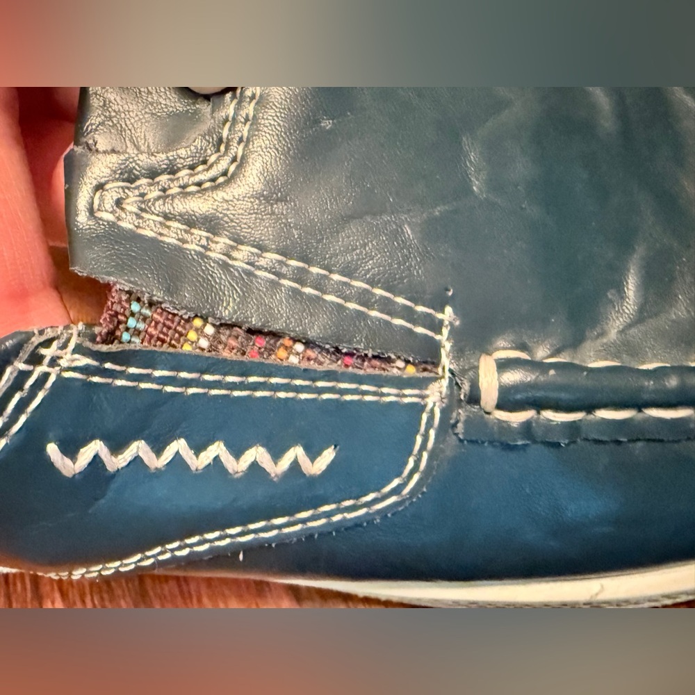 Men's Leather Urban Loafer Nautical Navy Slip on Comfort Driving Shoe Size 9 - Picture 13 of 13